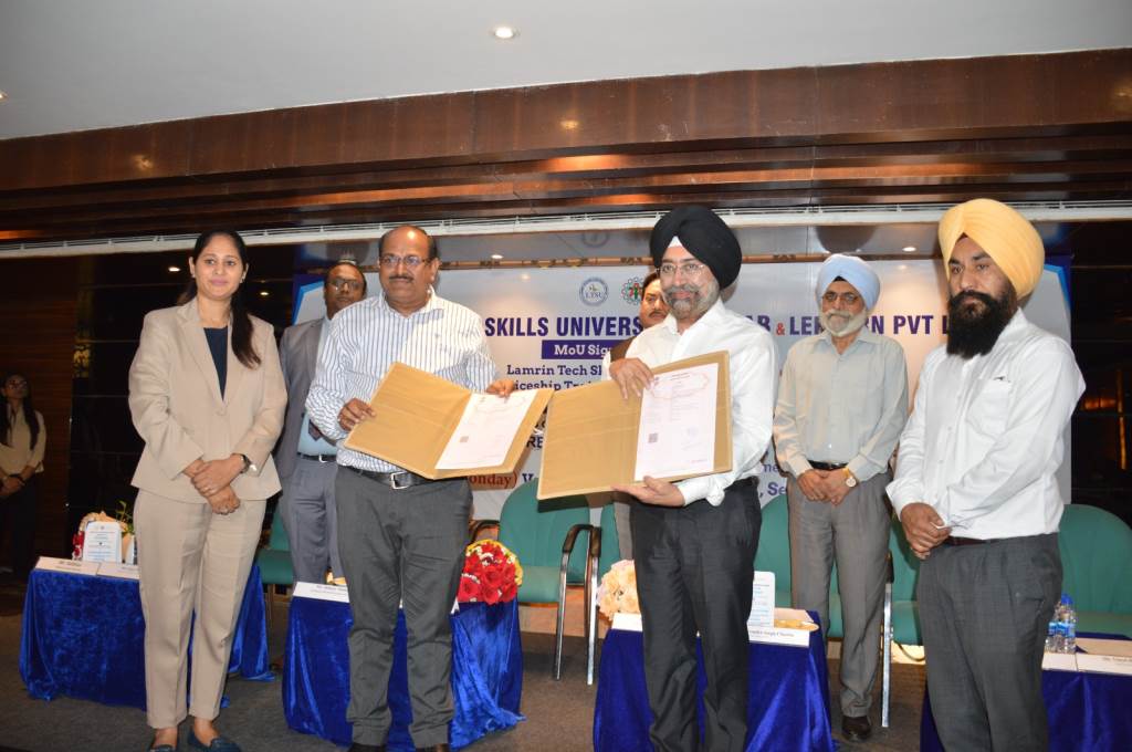 Lamrin Tech Skills University Punjab organized an IndustryAcademiaHR Meet 2026